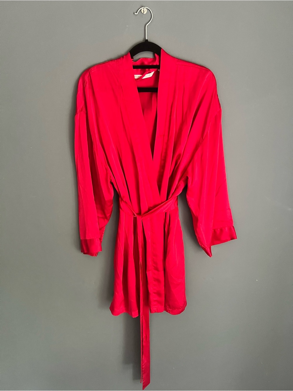 Victoria's Secret 100% Silk Kimono Robe XS/S Tie Waist Sleepwear